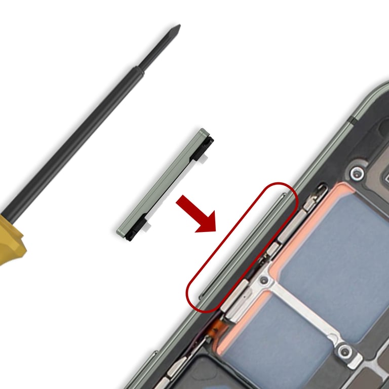 Samsung Bouton Volume Original pour Galaxy S23 / S23 Plus Service Pack - vue 3