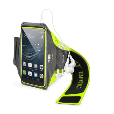 SBS TESPORTFITBANDXXLK coque de protection pour téléphones portables 14 cm (5.5'') Boîte à brassard Noir, Vert Toutes marques