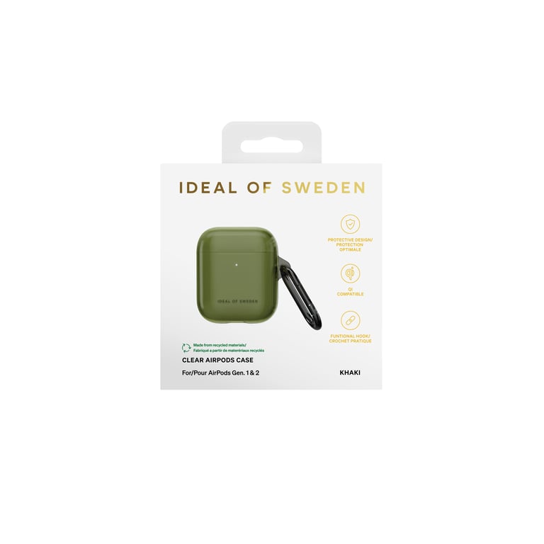 Coque Transparent iDeal of Sweden pour Apple AirPods 1/2 – Design Protecteur, Matériaux Recyclés - vue 4