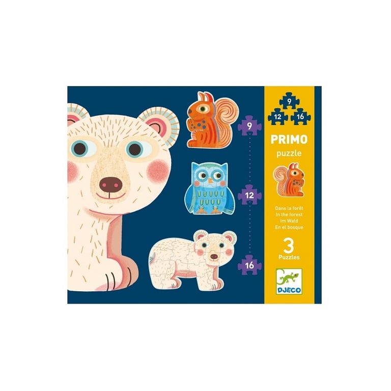 Puzzle Évolutif Primo : Aventure Animale en Forêt Neuf