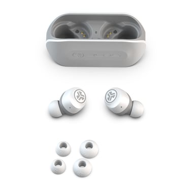 JLab IEUEBGOAIRRWHTGRY82 Cuffie wireless Musica Cuffie USB Type-A Bluetooth Bianco
