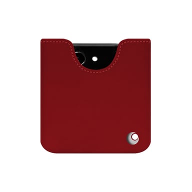 Pochette cuir Samsung Galaxy Z Flip5 - Pochette - Rouge - Cuir lisse
