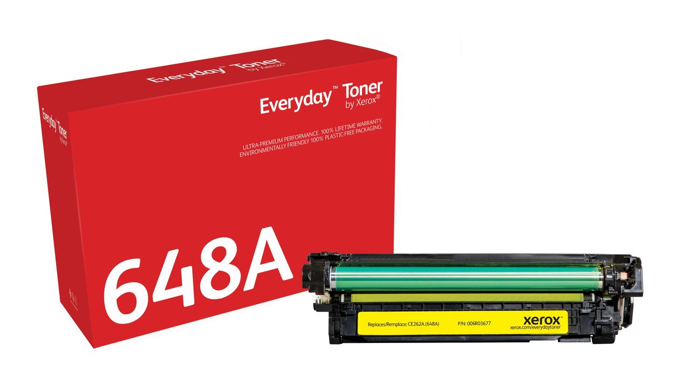 Everyday Toner  di Xerox Giallo compatibile con HP 648A CE262A Capacit  standard (YELLOW TONER CARTRIDGE LIKE HP - 647A FOR COLOR LASERJET) - Neuf