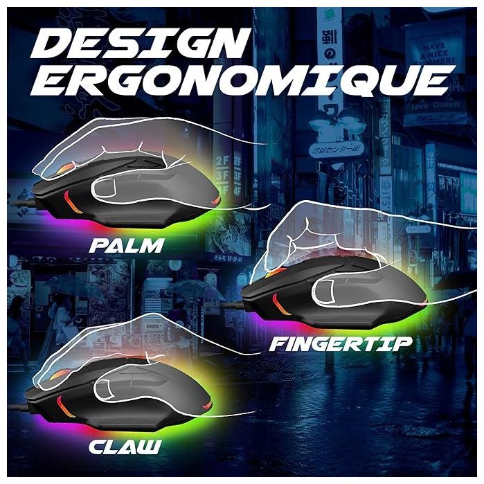 gaming filaire Akuma Otaku M05 - vue 2