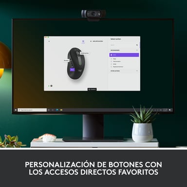 Logitech Signature M650 Ratón inalámbrico RF para diestros + Bluetooth Óptico 2000 DPI
