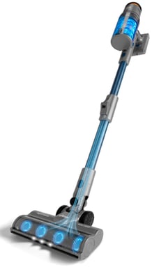 Ufesa U7 Digital Animal Aspirateur-balai 2 en 1 Batterie Sec Sans sac 0,6 L 500 W Bleu, Gris 2 Ah