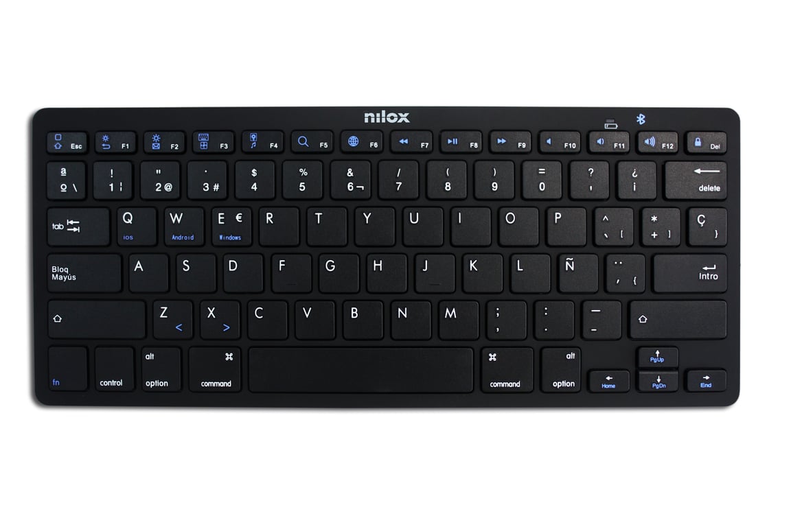 Nilox NXKB01B clavier Universel Bluetooth QWERTY Espagnole