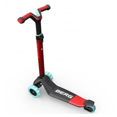 Trottinette Pliable BERG Nexo Rouge avec Roues LED et Jeu Magnétique pour Enfants