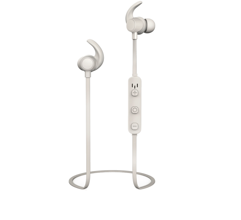 Casque WEAR7208GR Bluetooth®, intra-auriculaire, microphone, tour d?oreille, gris