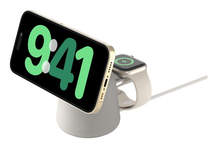 Belkin BoostCharge Pro Casques, Smartphone, Smartwatch Beige Secteur Recharge sans fil Charge rapide Intérieure - Neuf