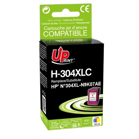 Cartouche encre UPrint compatible HP 304 couleur Neuf - vue 2