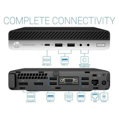 HP 600 G4 Noir Reconditionné - vue 3