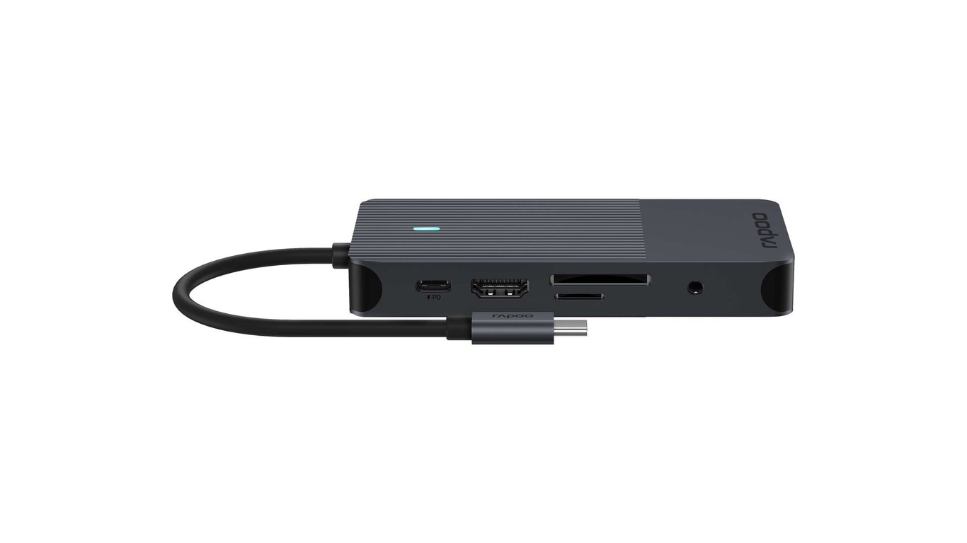 Rapoo UCM 2005 carte et adaptateur d'interfaces 3?5 mm DisplayPort HDMI RJ 45 USB 3.2 Gen 1 3.1 Gen 1 USB Type C Neuf - vue 2