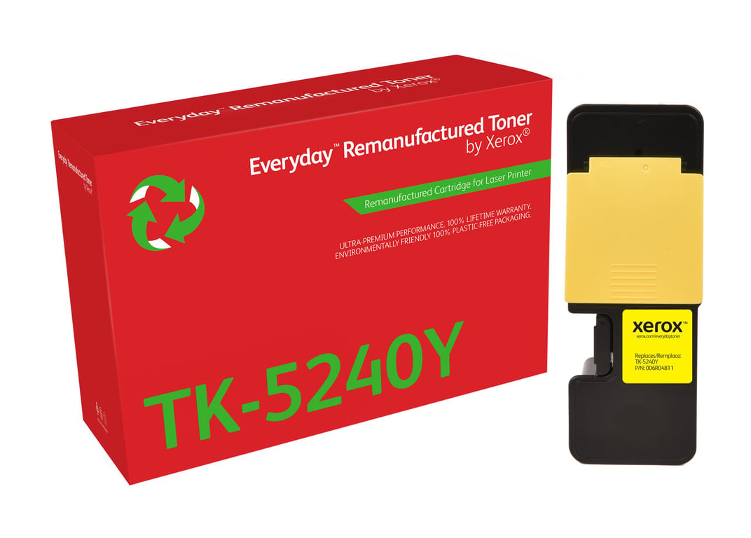 Toner remanufacturé Jaune Everyday de Xerox compatible avec Kyocera TK Capacité standard - vue 2