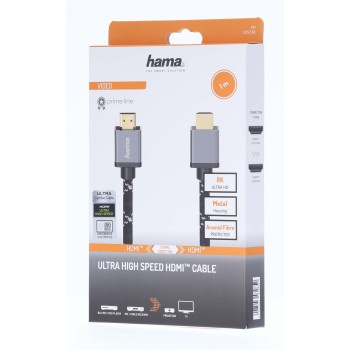 Hama 00205238 câble HDMI 1 m HDMI Type A (Standard) Noir, Gris