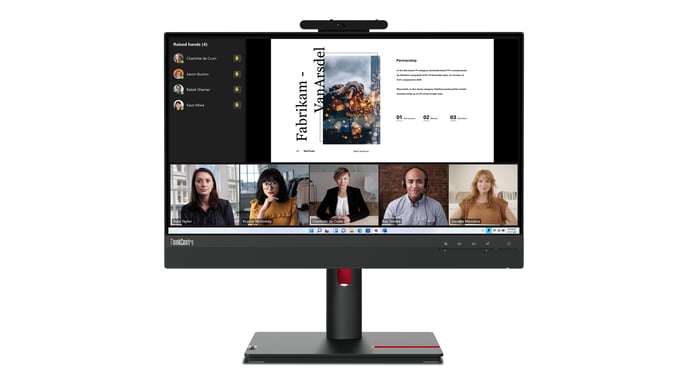Lenovo ThinkCentre Tiny-In-One 22 Gen 5 LED display 54,6 cm (21.5'') 1920 x 1080 Pixeles Full HD Pantalla táctil Negro