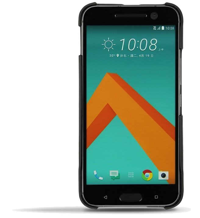 Coque cuir HTC 10 - Coque arrièreNoir