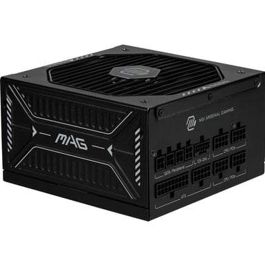 Fuente de alimentación modular para PC MSI MAG A850GLS PCIE5 850W 80 PLUS Gold negro