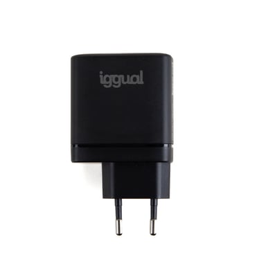 iggual IGG318430 cargador de dispositivo móvil Teléfono móvil, Batería portátil, Smartphone, Reloj inteligente, Tableta Negro Corriente alterna Carga