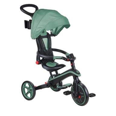 Explorer 4 en 1 triciclo plegable de oliva para niños