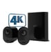 Arlo Ultra 2 Caméra de Surveillance extérieure, pack de 2 noir