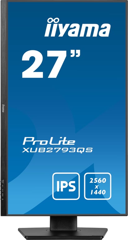 iiyama ProLite XUB2793QS-B7 écran plat de PC 68,6 cm (27 ) 2560 x 1440 pixels Quad HD LED Noir - Neuf