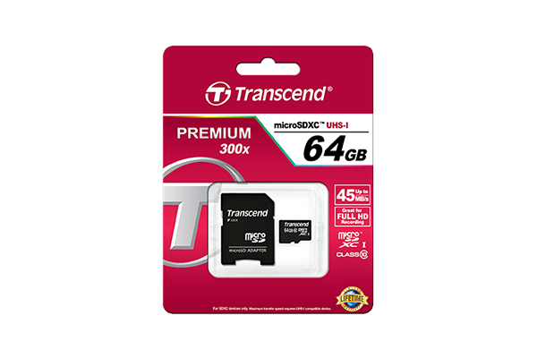 Transcend TS64GUSDXC10 mémoire flash MicroSDXC NAND Classe 10 Neuf