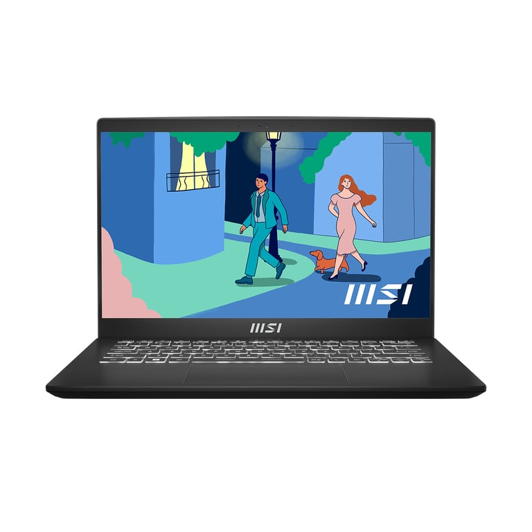MSI Modern 14 C7M 407UK laptop AMD Ryzen™ 5 Ordinateur portable 35 6 cm 14 Full HD 8 Go DDR4 SDRAM SSD Wi Fi 6E 802.11ax Windows 11 Home Anglais britannique Neuf