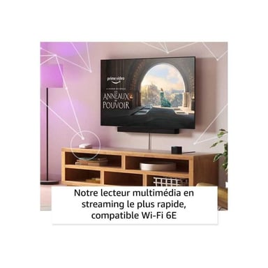 Pasarela multimedia AMAZON Fire TV Cube con Alexa 2022 - Control de voz, 4K Ultra HD, Dolby Vision, HDR10+, Ethernet, Wi-Fi