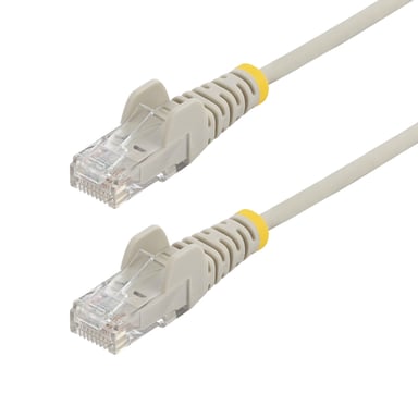 StarTech.com Cavo Ethernet CAT6 Grigio da 5m; Patch UTP con Plug RJ45 Antigroviglio e Rilievi di Trazione, Cavo Lan Slim in Rame Puro 28AWG, Sottoposto a test Fluke