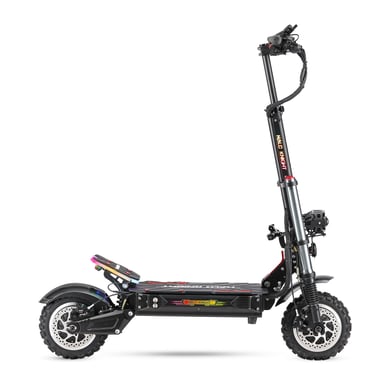 Trottinette électrique T107 Pro Pneu tout-terrain 11 pouces 3000W*2 Double moteur Batterie 60V 38.4Ah Autonomie maximale 80km
