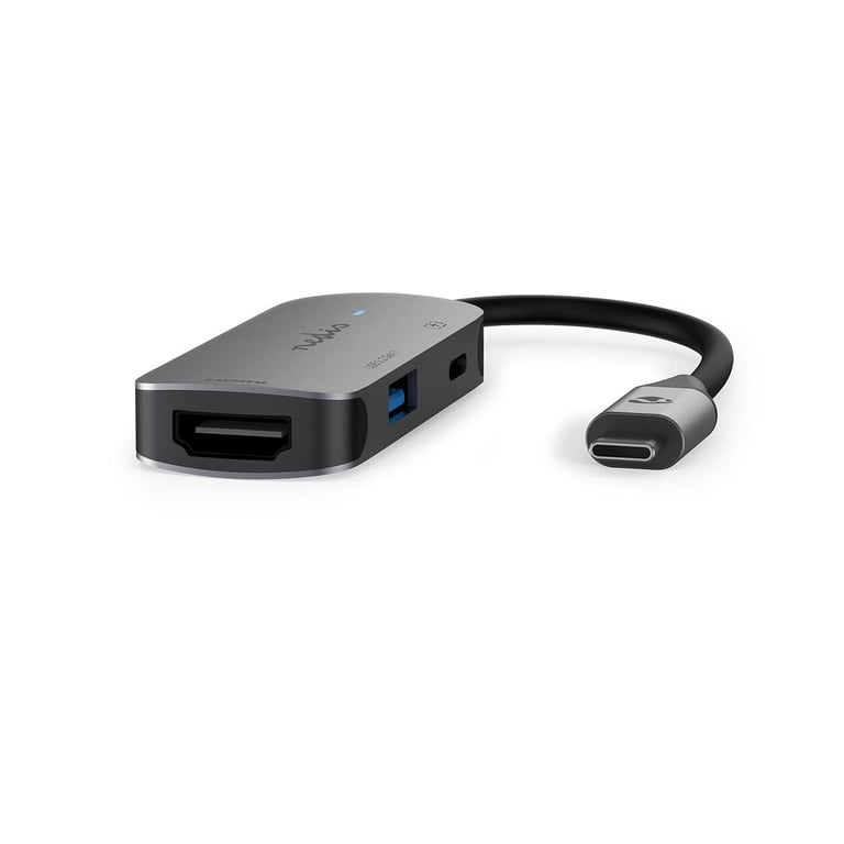 Nedis adaptateur Ports USB C vers USB USB C et HDMI 10 cm - vue 3