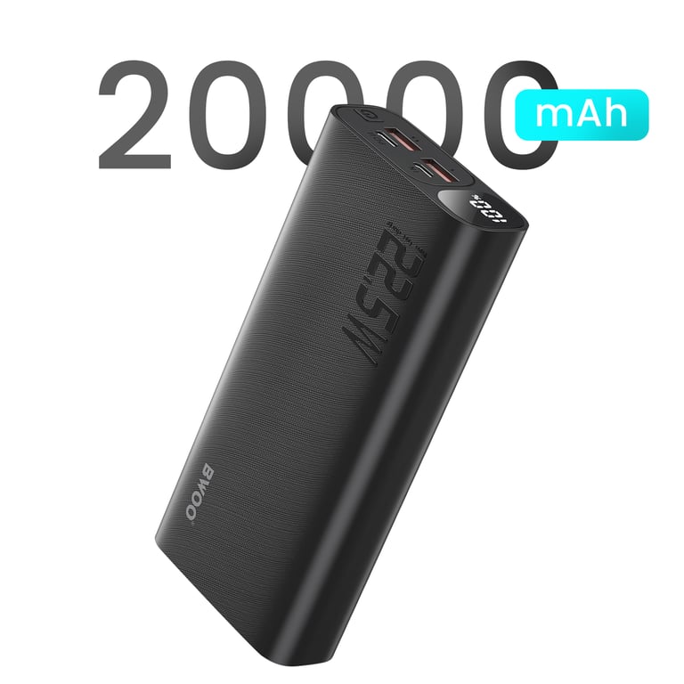 Batterie Externe 20000mAh avec 2 USB + USB C Écran LED Compact Neuf - vue 3