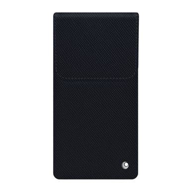 Pochette cuir avec rabat Samsung Galaxy Z Fold6 -  - Noir - Cuir saffiano