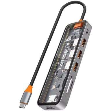Canyon DS-13 USB Tipo C 5000 Mbit/s Gris