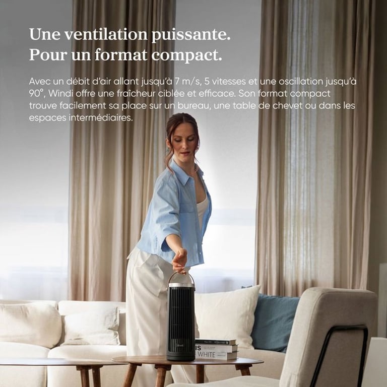 Ventilateur Colonne Levoit Windi Mini 5 Vitesses DC Silencieux Télécommande Minuterie - vue 5