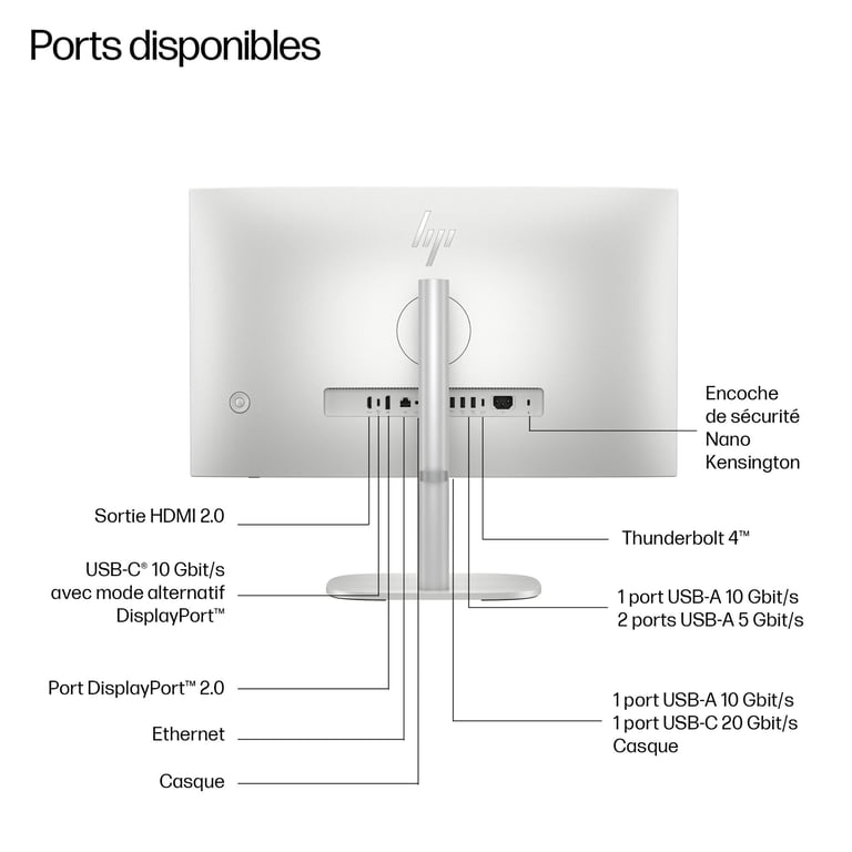 HP EliteStudio 8 G1i AI 27 Core Ultra 7 265 2.4 GHz AZERTY - vue 5