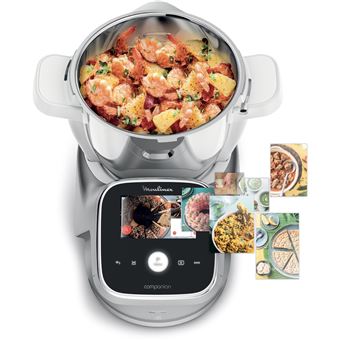 Robot cuiseur multifonction Moulinex i-Companion Touch Pro HF93EC 1550 W Argent - Neuf