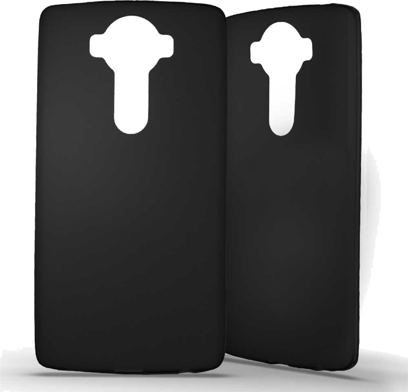 Coque silicone unie compatible Givré Noir LG V10