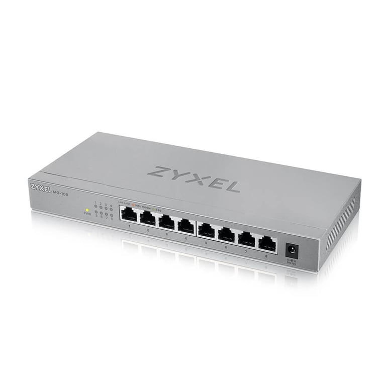 Zyxel MG 108 Non géré 2.5G Ethernet 10010002500 Acier Neuf - vue 8
