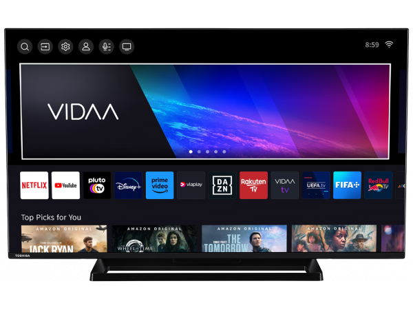 TOSHIBA 50QV3363DG TV QLED 50'' 126 cm 4K UHD 3840x2160 HDR Smart TV 3xHDMI WiFi