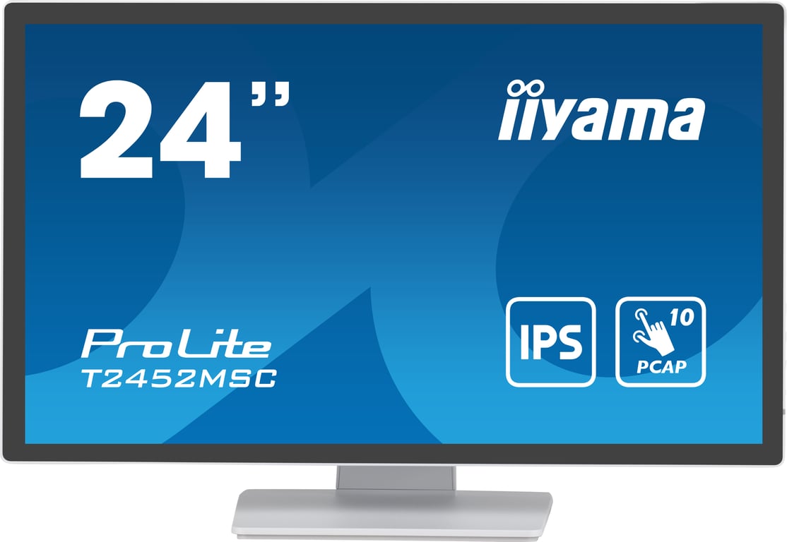 iiyama ProLite T2452MSC W1 écran plat de PC 60 5 cm 23.8 1920 x 1080 pixels Full HD LCD Écran tactile utilisateur Neuf