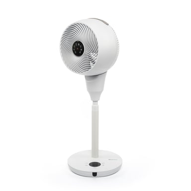 MEACO MeacoFan 1056P, Ventilatore a Piedistallo, Ideale per Camere da Letto e Soggiorni, Ultra Silenzioso, Altezza Regolabile, Oscillazione a 360°, 12 Velocità, Telecomando, Bianco
