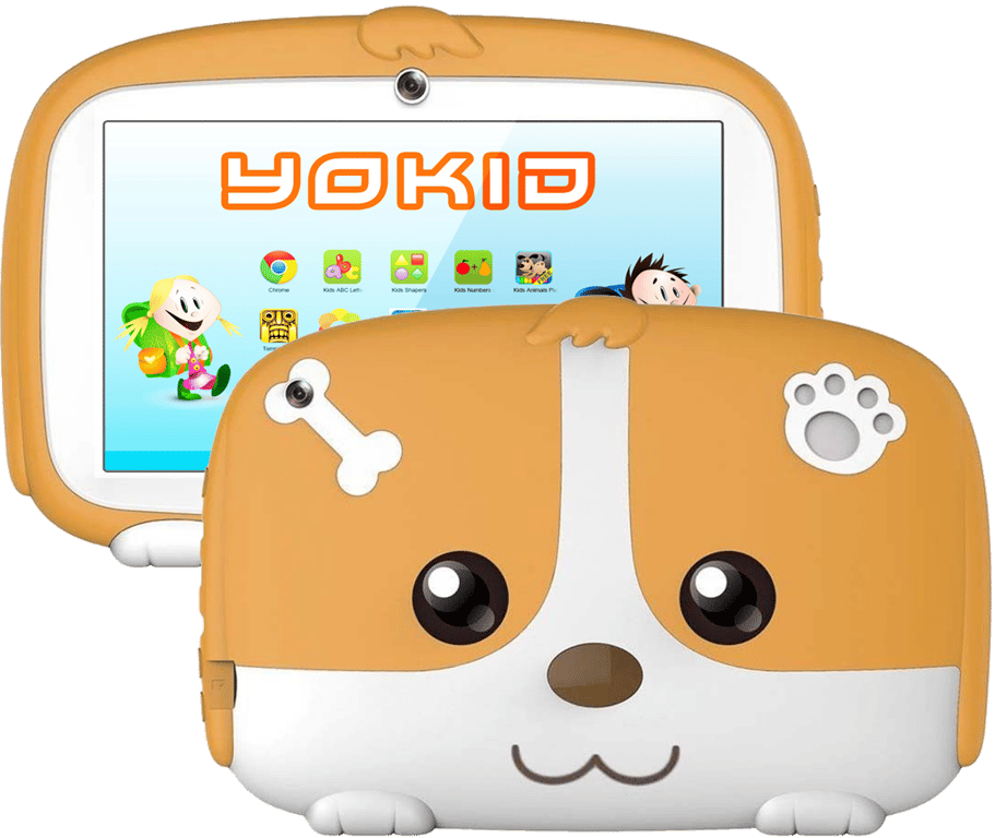 Tablette Educative Enfant Yokid Android 6.0 Quadcore 1GB Ram Wifi 8Go Rom Orange Plastique YONIS