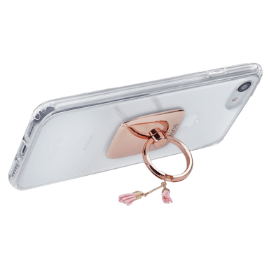 Anello pompon porta smartphone