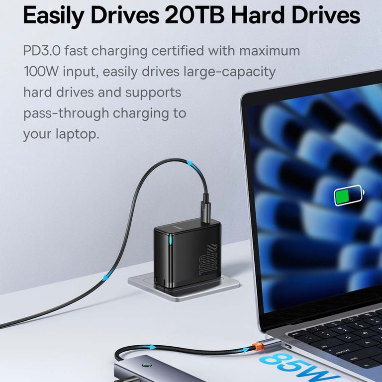 Hub USB Baseus UltraJoy 5 Ports USB A B00052801811 02 - vue 3