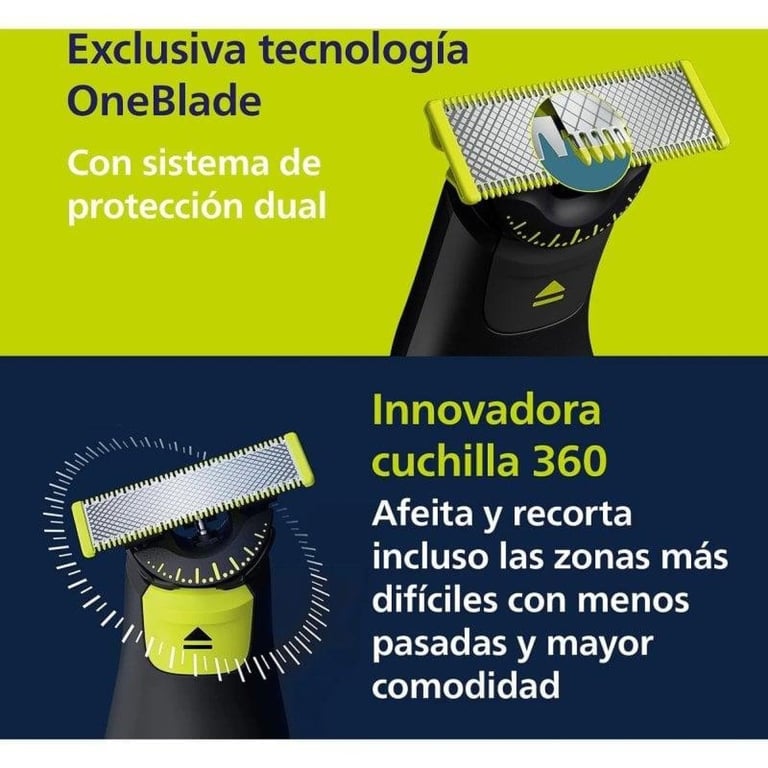 Tondeuse Multifonctions Philips QP6652/61 OneBlade Pro 360 – 54W, 20 Réglages - vue 6