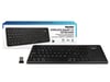Hamlet XKK400ITA clavier TV RF sans fil QWERTY Italien Noir