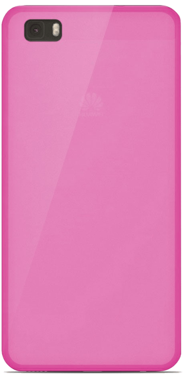 Coque silicone unie compatible Givré Rose Huawei P8