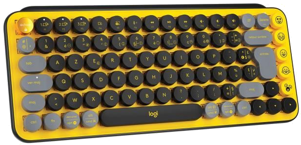 Clavier Sans Fil Logitech - POP Keys Mécanique avec Touches Emoji Personnalisables, Bluetooth ou USB